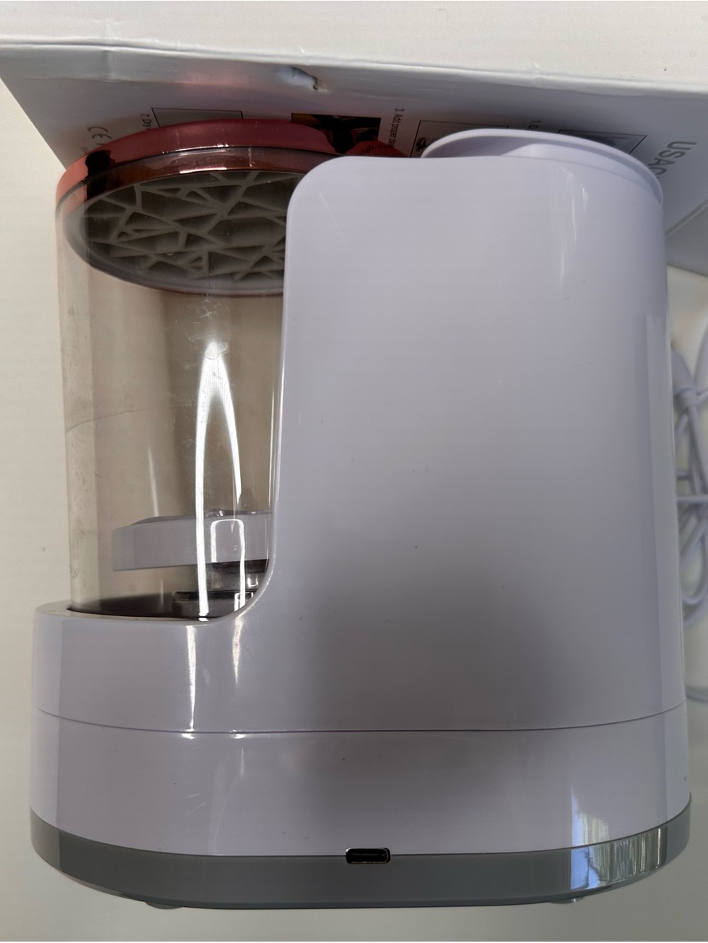 Electric Makeup Brush Cleaner - White with Rose Gold Accent - Picture 2 of 9